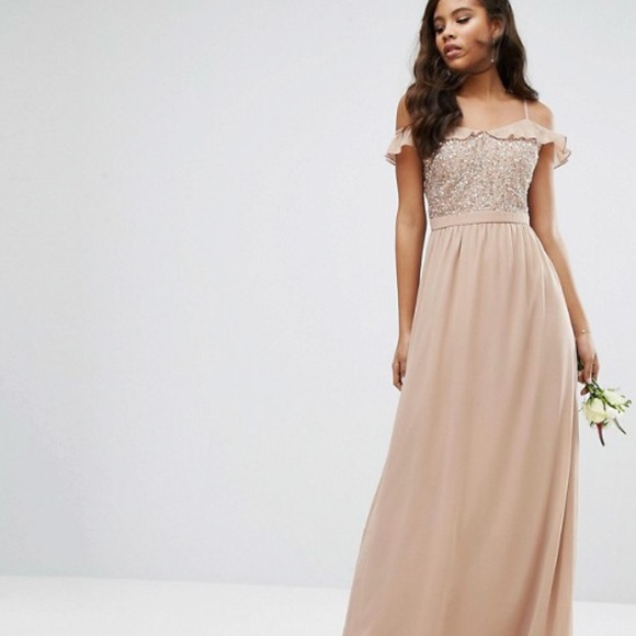 maya sequin maxi dress